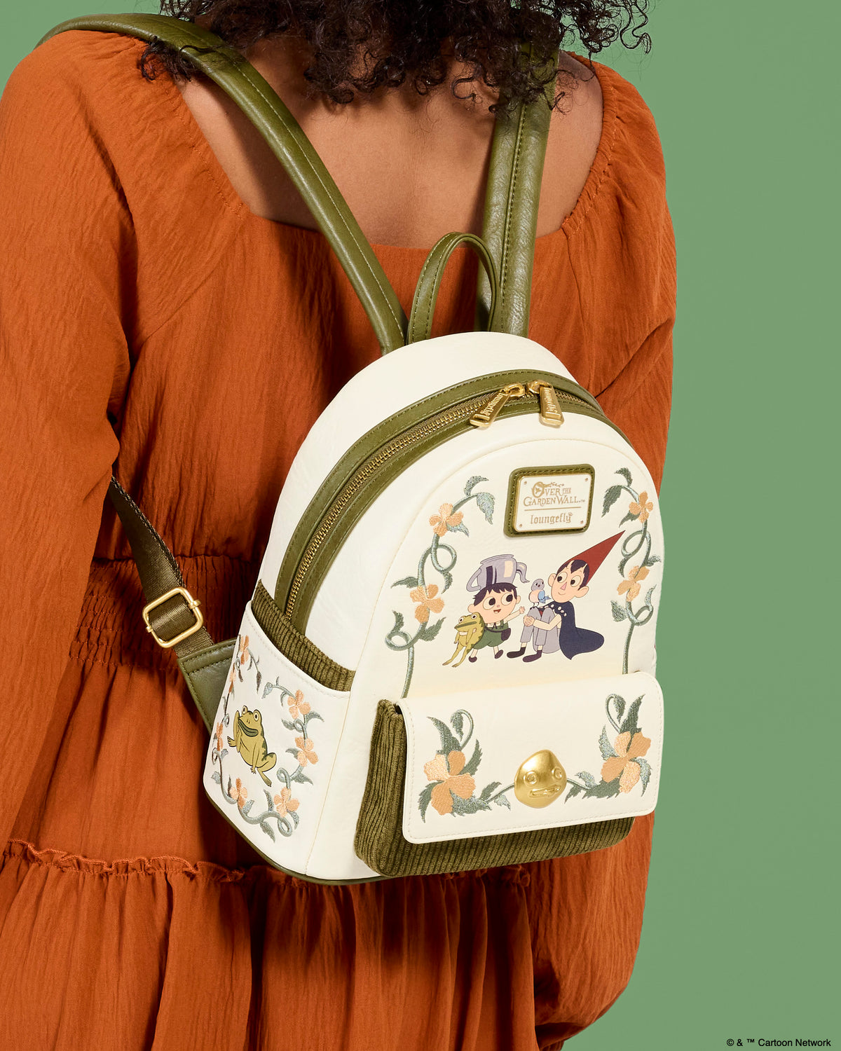 Loungefly Over The Garden Wall Pottsfield Embroidered Mini Backpack